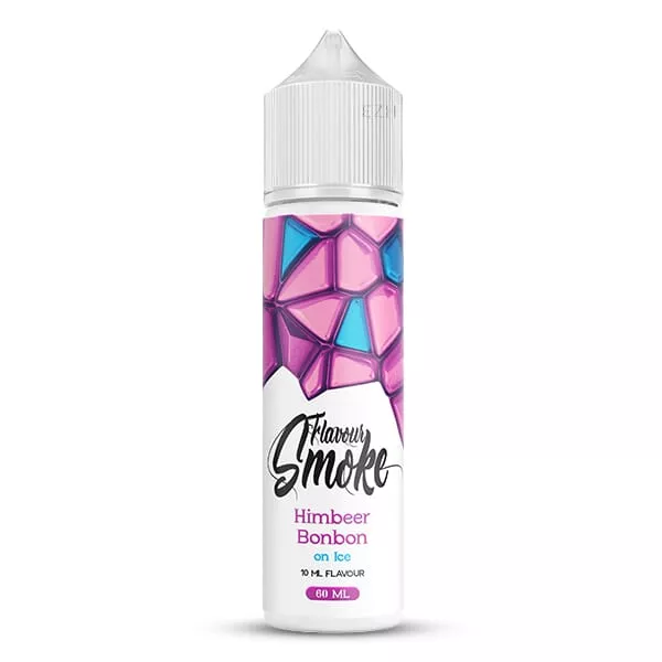 source441200.jpg Flavour Smoke Himbeer Bonbon on Ice Longfill 60ml – lila-pinke Flasche mit Kristallmuster