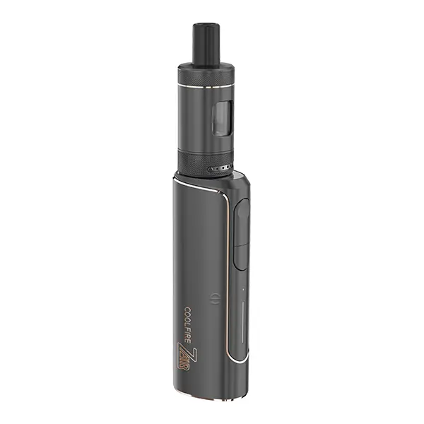 Innokin CoolFire Z Air Kit in Dunkelgrau, kompaktes Mod-Set mit aufgesetztem Tank