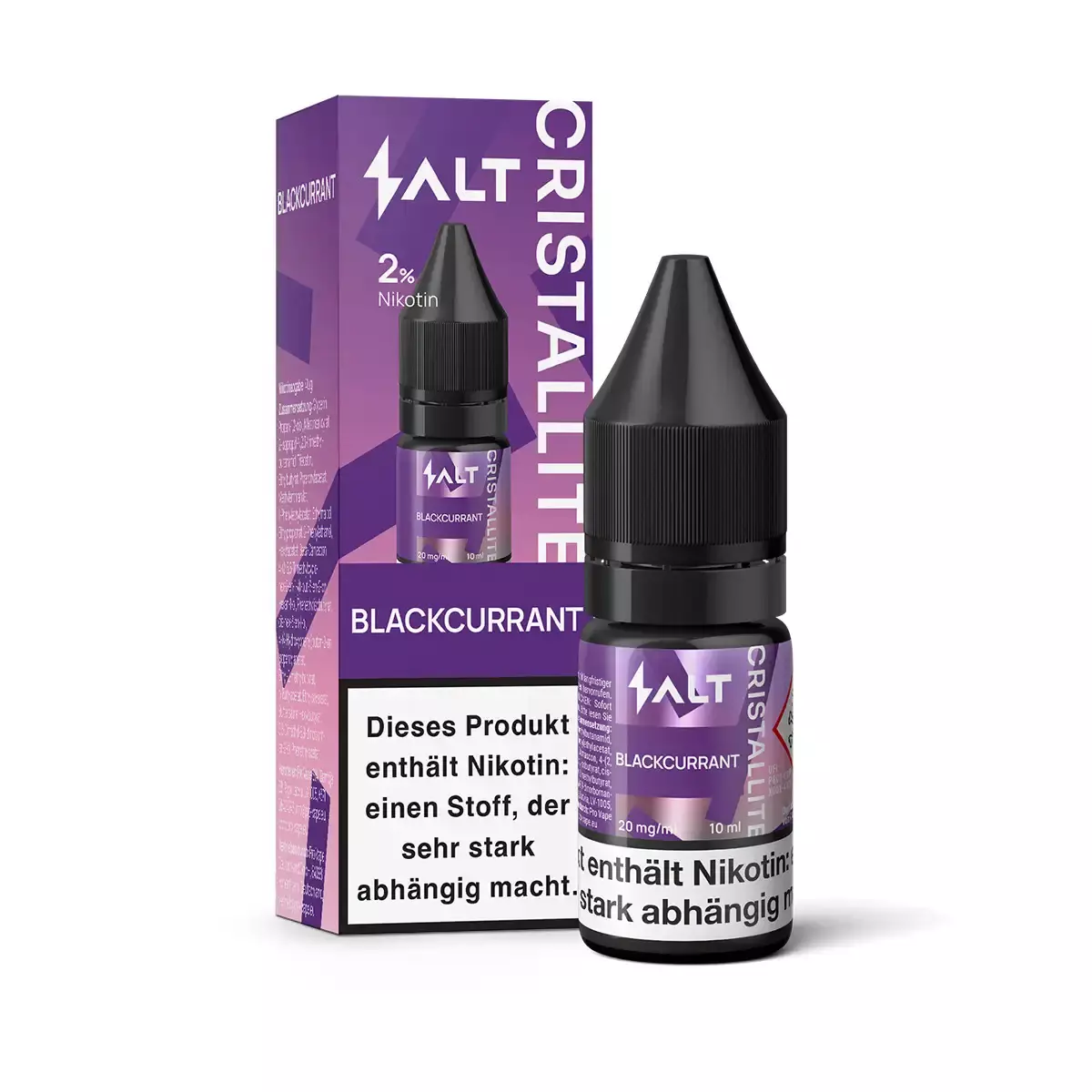 Cristallite - Blackcurrant - 10ml Nikotinsalz-Liquid