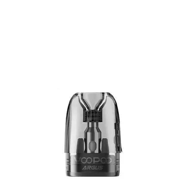 Transparenter Voopoo Argus Ersatz-Pod 3ml Top Fill mit sichtbarer Coil, schwarze Beschriftung