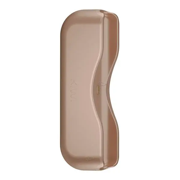 Kiwi Power Bank in Roségold – kompaktes Ladegerät in ovaler Form, Seitenansicht
