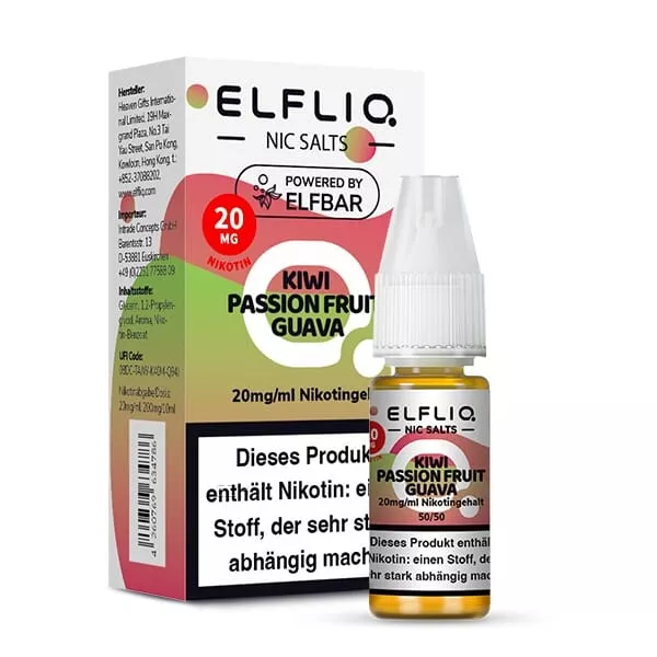 Elfliq Kiwi Passion Fruit Guava - 10ml Nikotinsalz-Liquid