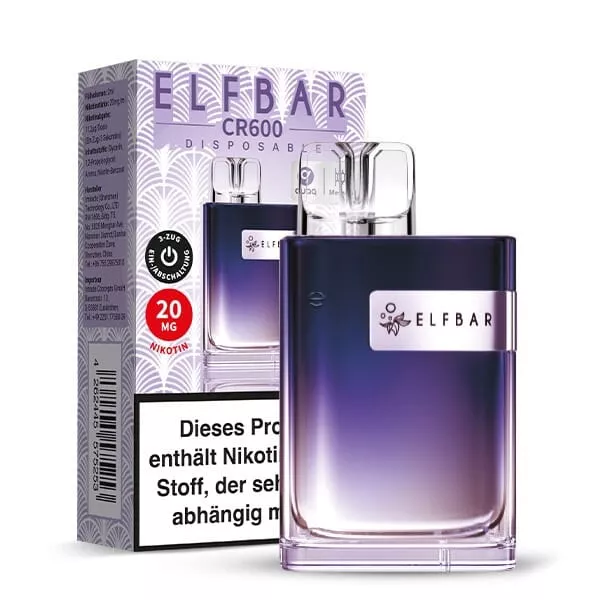 Elfbar CR600 Einweg E-Zigarette - 20mg/ml