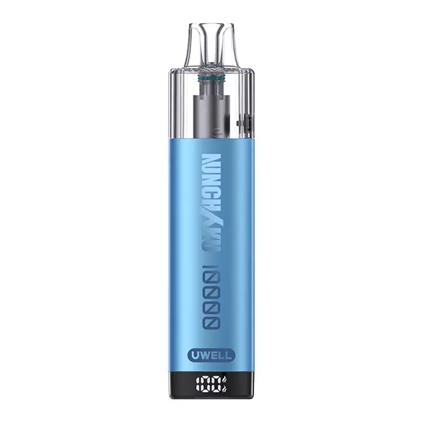 Uwell Nchku 10000 Refillable Pod Kit in Blau, schlankes Pod-System mit transparentem Drip Tip