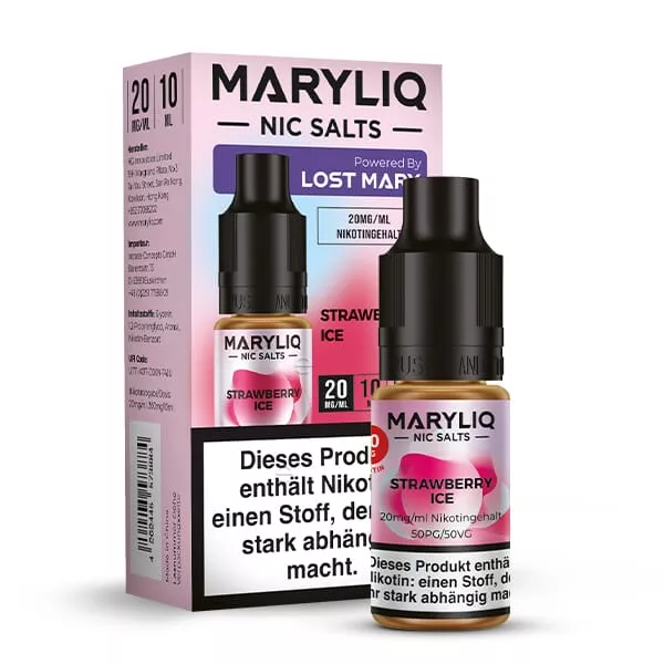 Maryliq Strawberry Ice - 10ml Nikotinsalz-Liquid
