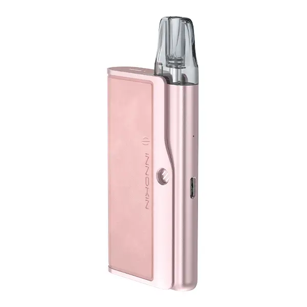 Innokin EZ Leva Combo Kit in Rosa, kompaktes Pod-System mit aufgestecktem Pod von der Seite