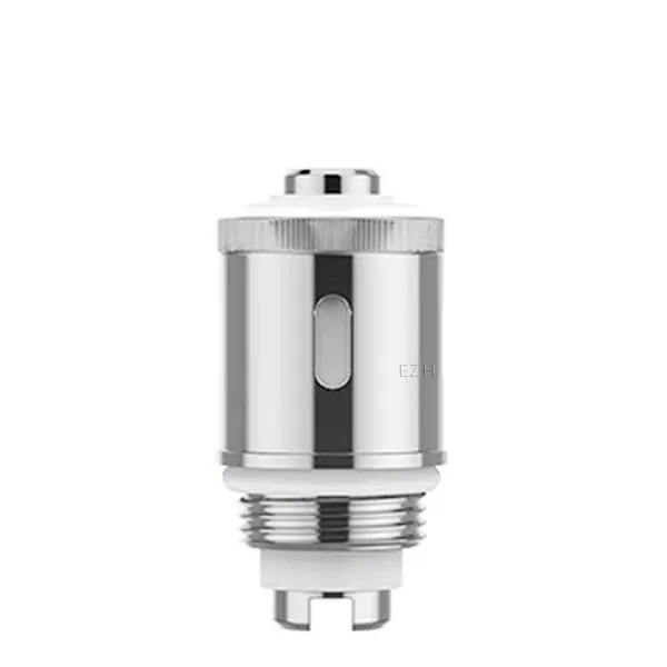 Eleaf GS Air Coil Verdampferkopf silbern mit ovalem Sichtfenster, Einzelansicht frontal