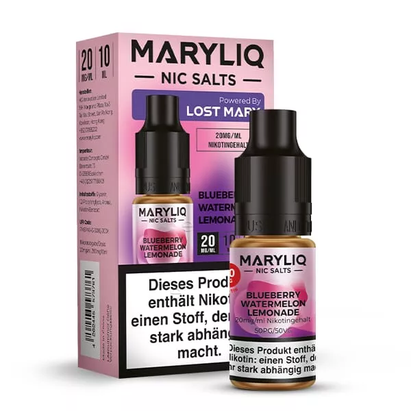 Maryliq Blueberry Watermelon Lemonade - 10ml Nikotinsalz-Liquid