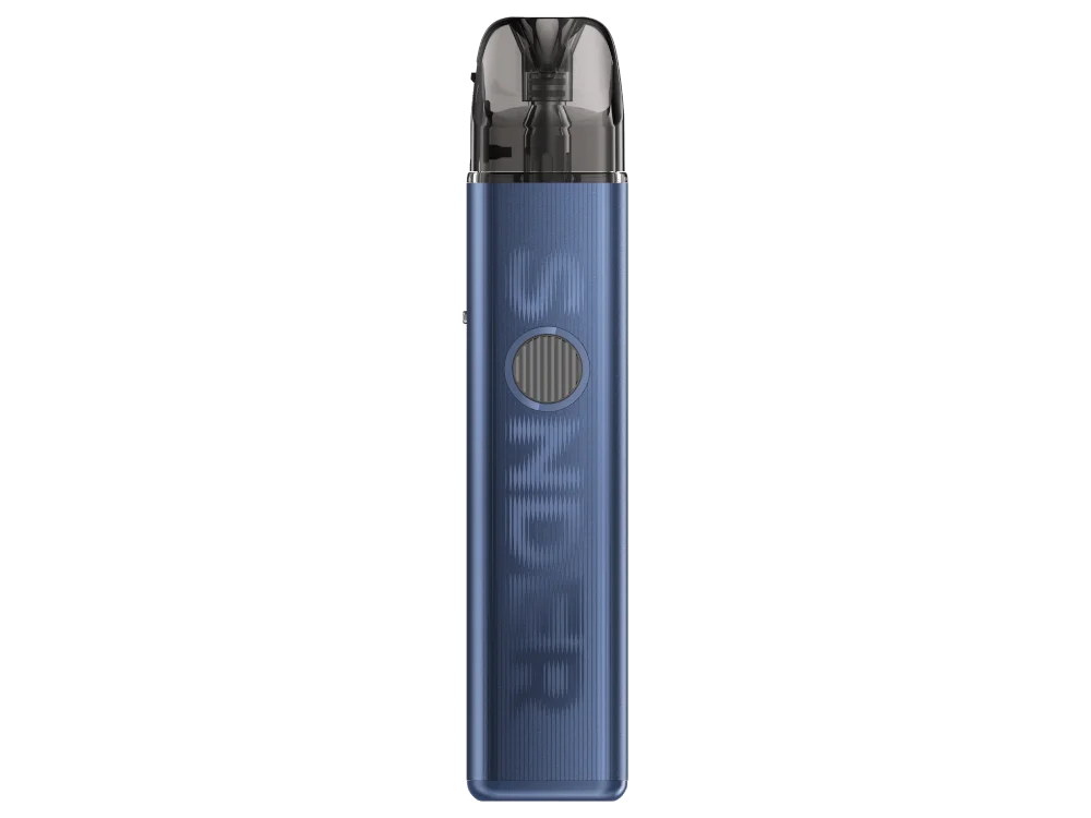 GeekVape Sonder Q3 Pod Kit in Blau, schlankes Design mit aufgestecktem Pod, Frontansicht