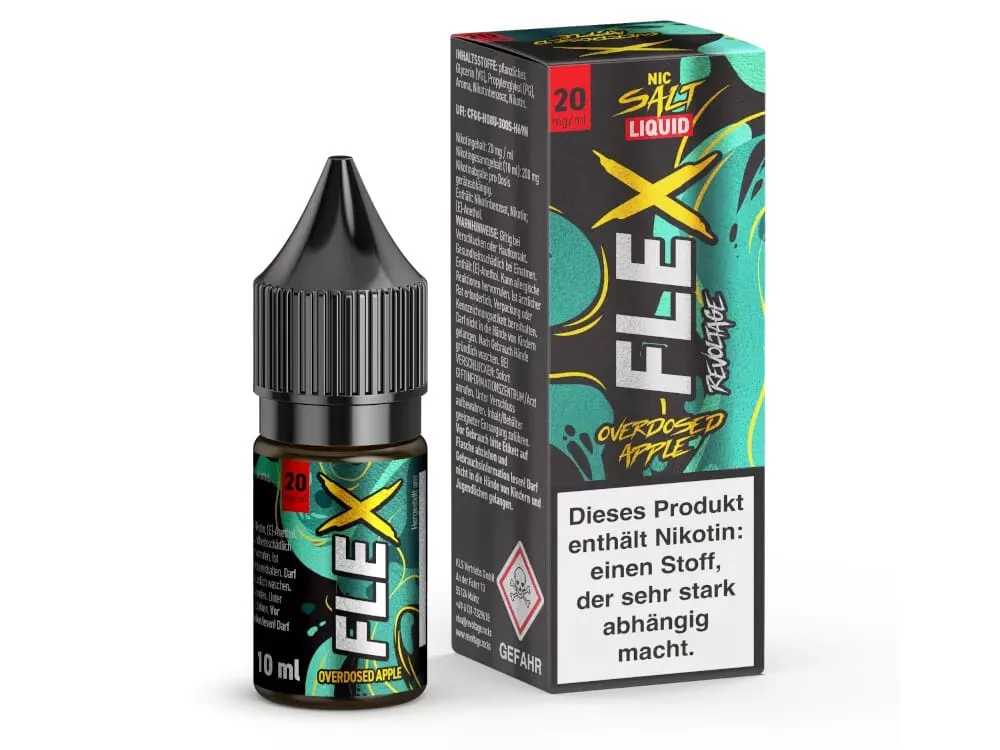 Flex - Overdosed Apple 10ml Nikotinsalz-Liquid