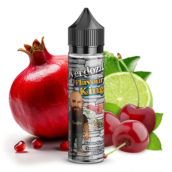 60-ml-Flasche Lädla Juice OverdozzD Sour 3 Bomb Longfill mit Granatapfel, Kirsche und Limette