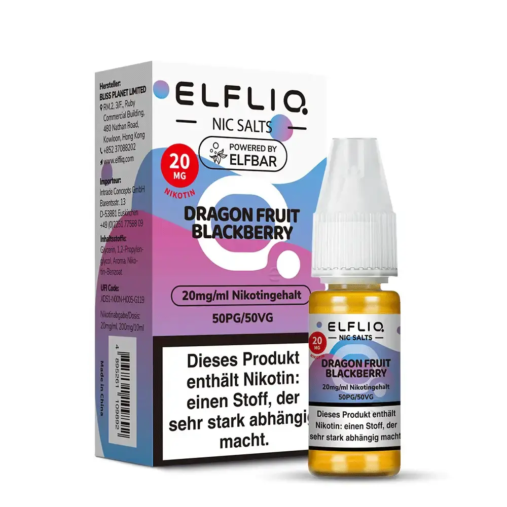 Elfliq Dragon Fruit Blackberry - 10ml Nikotinsalz-Liquid
