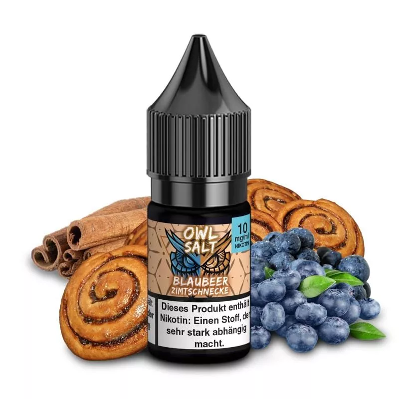 Blaubeer Zimtschnecke - 10ml Nikotinsalz-Liquid