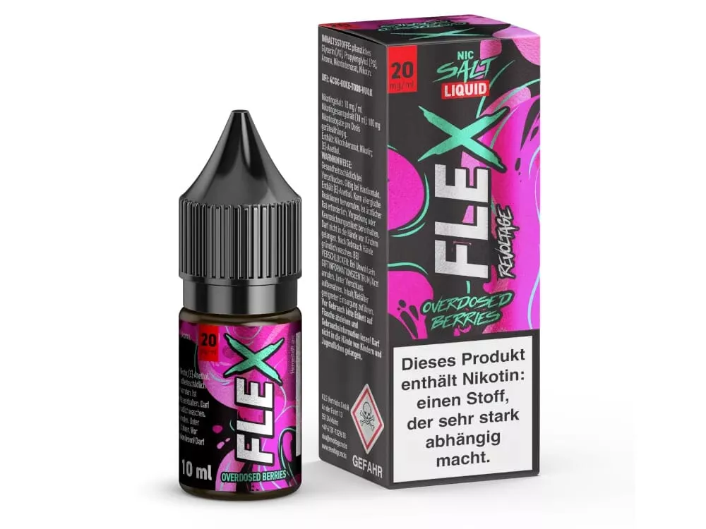 Flex - Overdosed Berries 10ml Nikotinsalz-Liquid Flex - Overdosed Berries 10ml Nikotinsalz-Liquid
