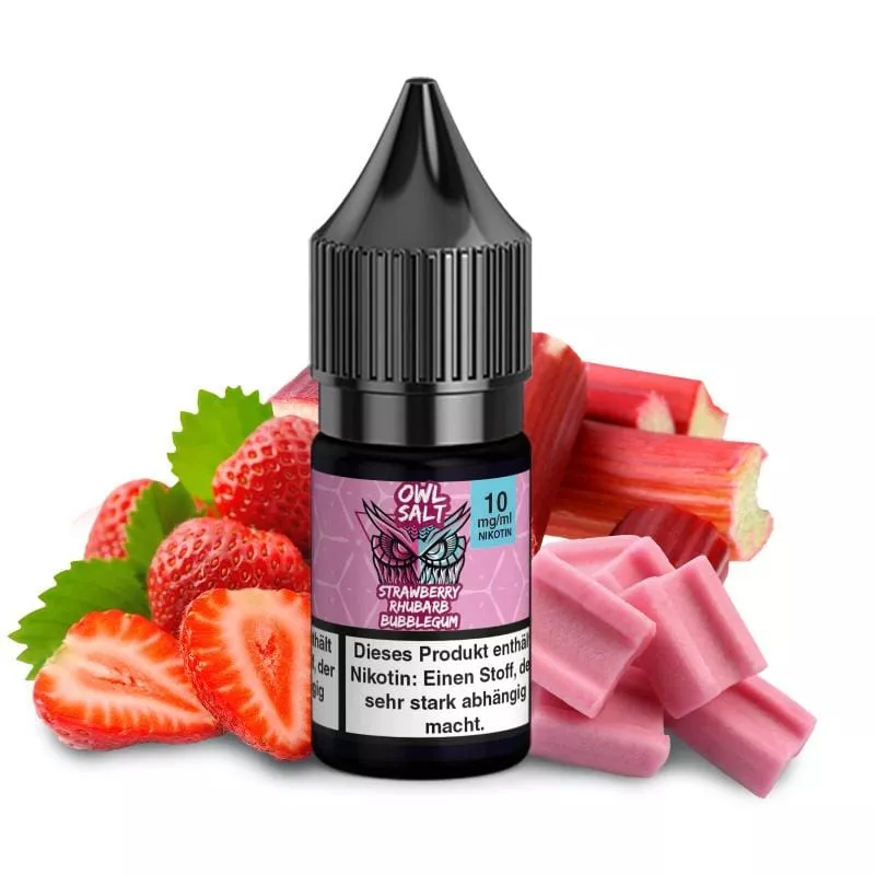 Strawberry Rhubarb Bubblegum - 10ml Nikotinsalz-Liquid