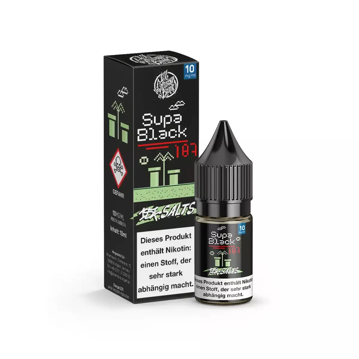 Supa Black - 10ml Nikotinsalz-Liquid