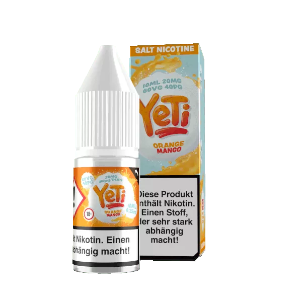 Yeti - 10ml Nikotinsalz-Liquid - Orange Mango