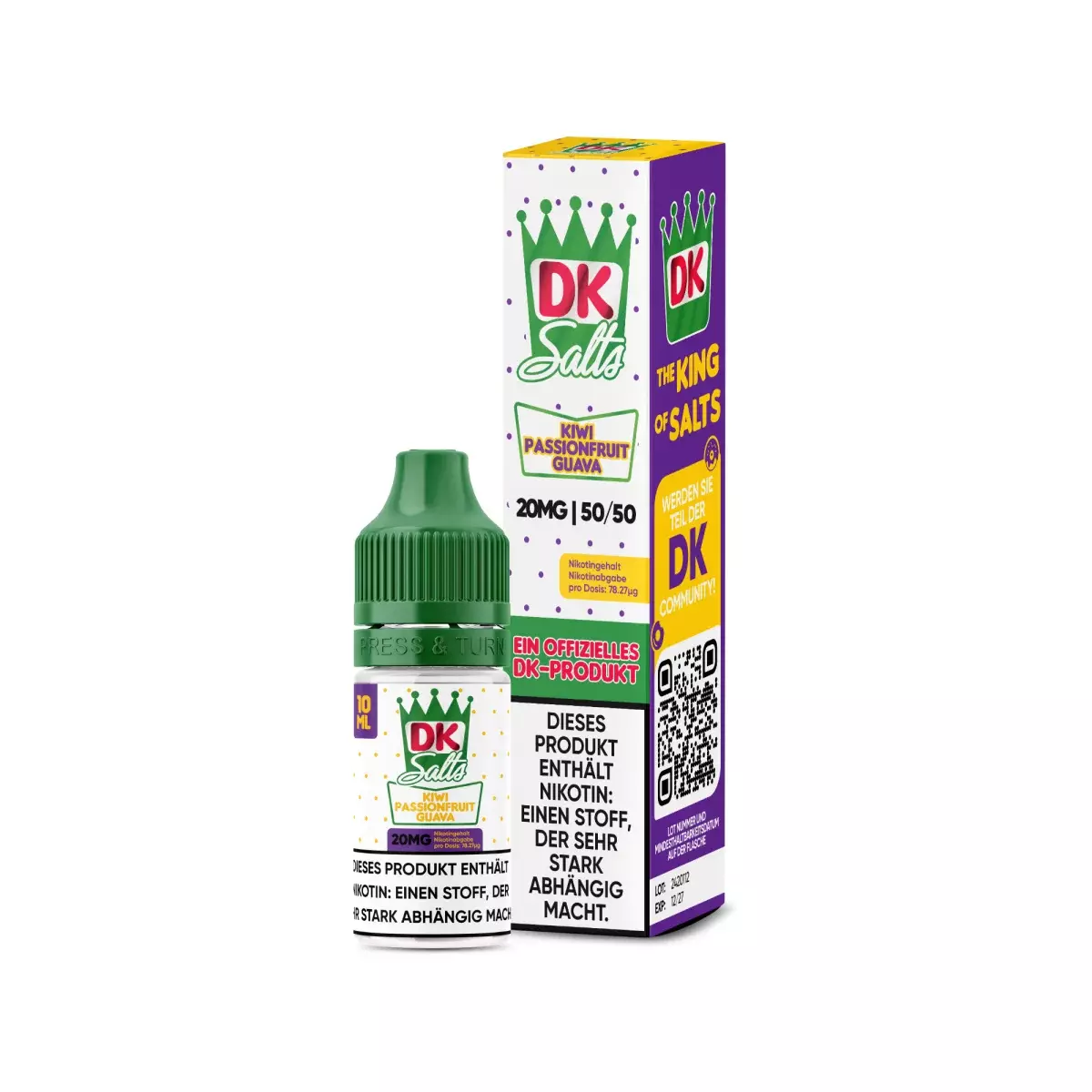 DK Salze - Kiwi Passionfruit Guava - 10ml Nikotinsalz-Liquid