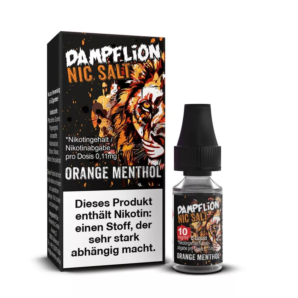 Dampflion Intense Orange Menthol - 10ml Nikotinsalz-Liquid Dampflion Intense Orange Menthol - 10ml Nikotinsalz-Liquid