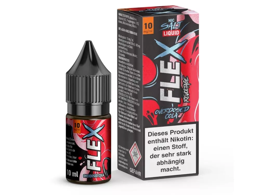 Flex - Overdosed Cola 10ml Nikotinsalz-Liquid Flex - Overdosed Cola 10ml Nikotinsalz-Liquid