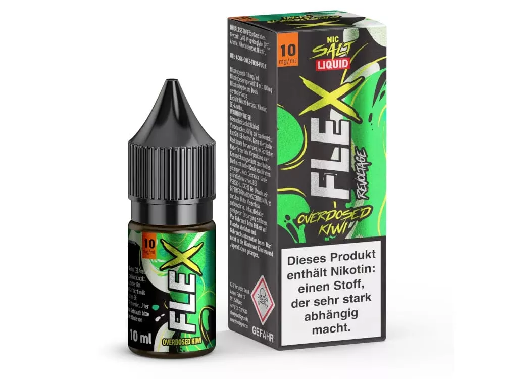 Flex - Overdosed Kiwi 10ml Nikotinsalz-Liquid