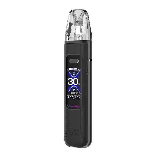 Oxva Xlim Pro 3 Kit in Schwarz mit Pod und OLED-Display, Frontansicht