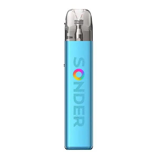 GeekVape Sonder Q2 Pod Kit in Hellblau – kompaktes Pod-System mit buntem Sonder-Logo, Frontansicht