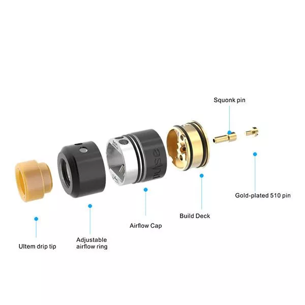 Vandy Vape Pulse 22 BF RDA Selbstwickler Tröpfler Vandy Vape Pulse 22 BF RDA Selbstwickler Tröpfler