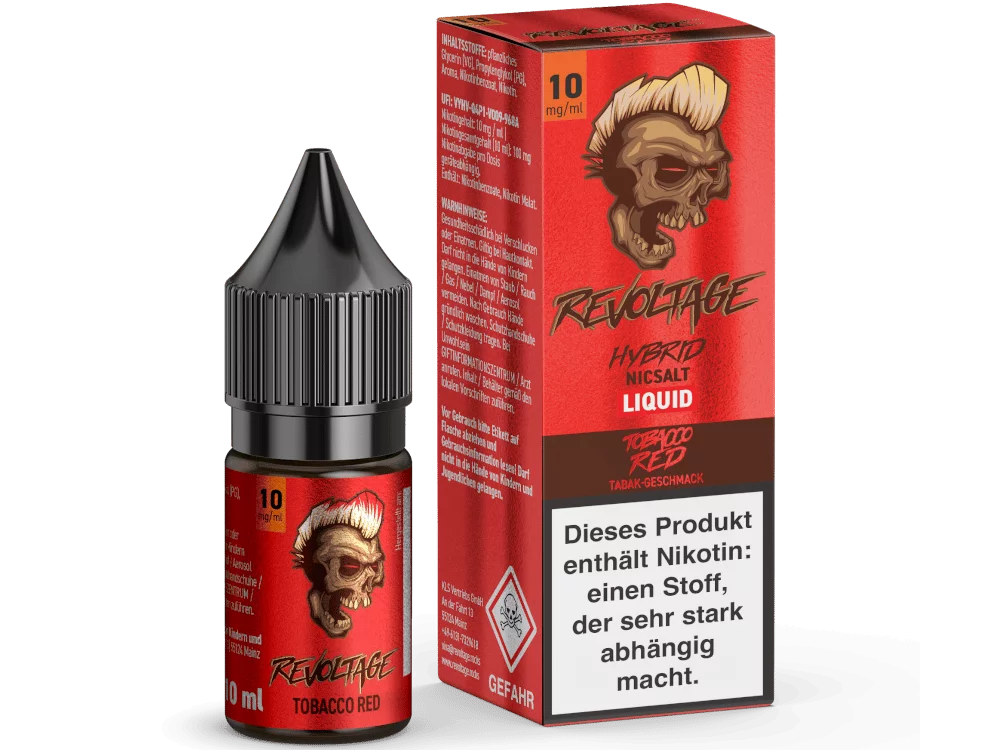 Tobacco Red - 10ml Hybrid-Nikotinsalz-Liquid