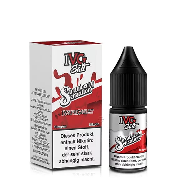 Strawberry Sensation - 10ml Nikotinsalz-Liquid Strawberry Sensation - 10ml Nikotinsalz-Liquid