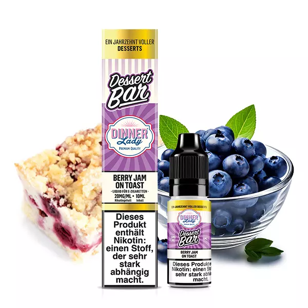 Dessert Bar - Berry Jam on Toast - 10ml Nikotinsalz-Liquid
