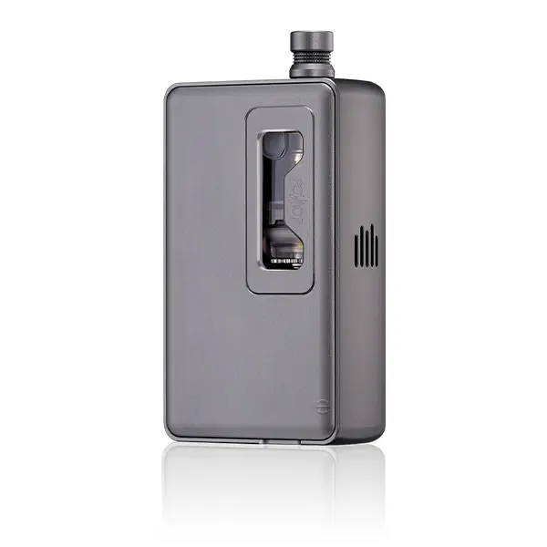 DotMod dotAIO V3 Kit in Dunkelgrau – schlichtes AIO-Pod-System mit Sichtfenster und Metallgehäuse, Frontansicht