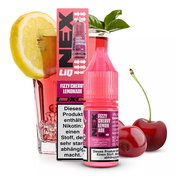NexLiq - Fizzy Cherry Lemonade - 10ml Nikotinsalz-Liquid