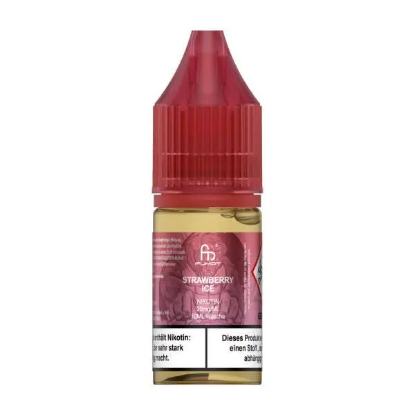 Fumot Strawberry Ice Nikotinsalz-Liquid 10ml Flasche mit rotem Etikett, Einzelflasche freigestellt