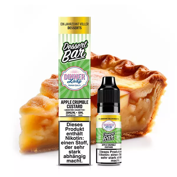 Dessert Bar - Apple Crumble Custard - 10ml Nikotinsalz-Liquid