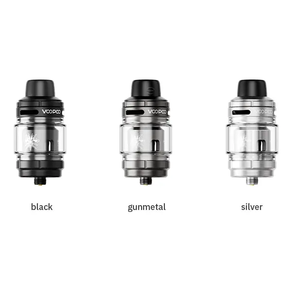 VooPoo Uforce X 2 Tankverdampfer in drei Farben: Schwarz, Gunmetal und Silber