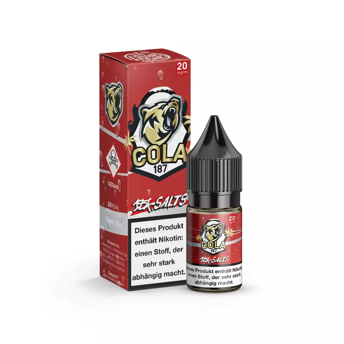 Cola 187 - 10ml Nikotinsalz-Liquid