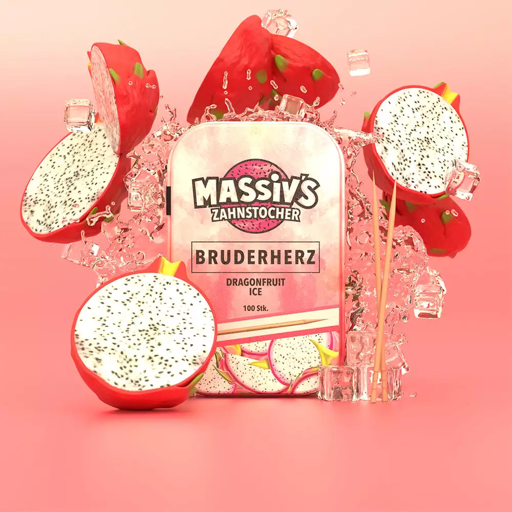 Massiv Bruderherz - 100 Zahnstocher in einer Metallbox