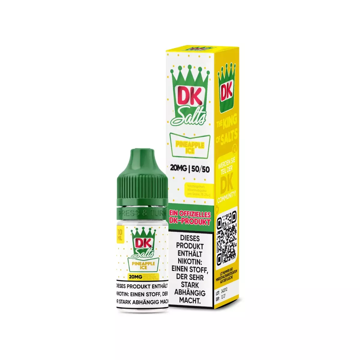 DK Salze - Pineapple Ice - 10ml Nikotinsalz-Liquid