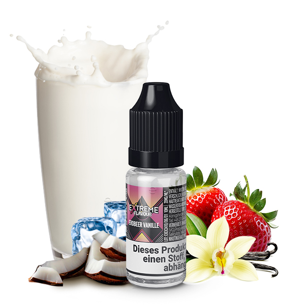 Erdbeer Vanille - 10ml Hybrid Nikotinsalz-Liquid