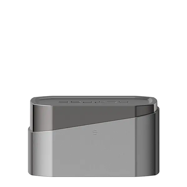 Innokin Klypse Plus Cap in Grau, kompakte Ersatzkappe von vorne