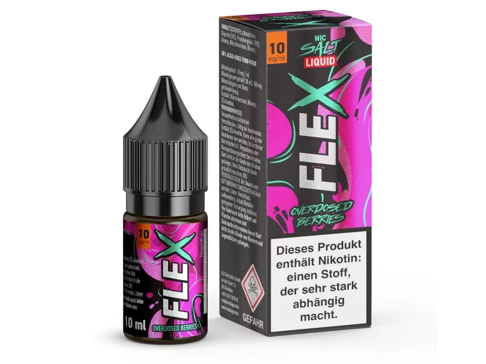 Flex - Overdosed Berries 10ml Nikotinsalz-Liquid Flex - Overdosed Berries 10ml Nikotinsalz-Liquid