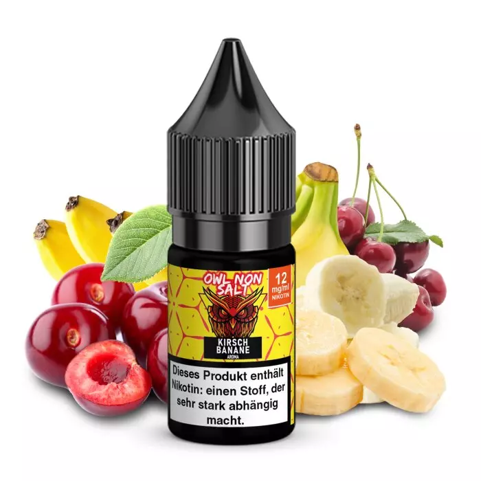 OWL Non-Salt - Kirsch Banane - 10ml Liquid