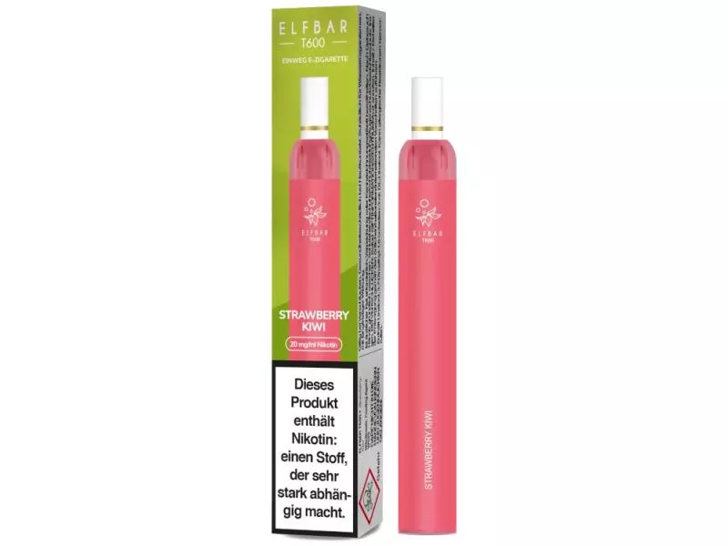 Elfbar T600 Einweg E-Zigarette - 20mg/ml Strawberry Kiwi