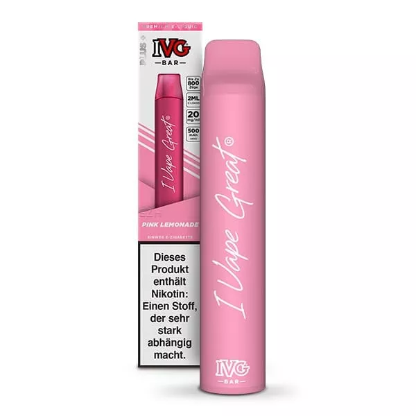 IVG - Bar Einweg E-Zigarette - Pink Lemonade 20mg/ml