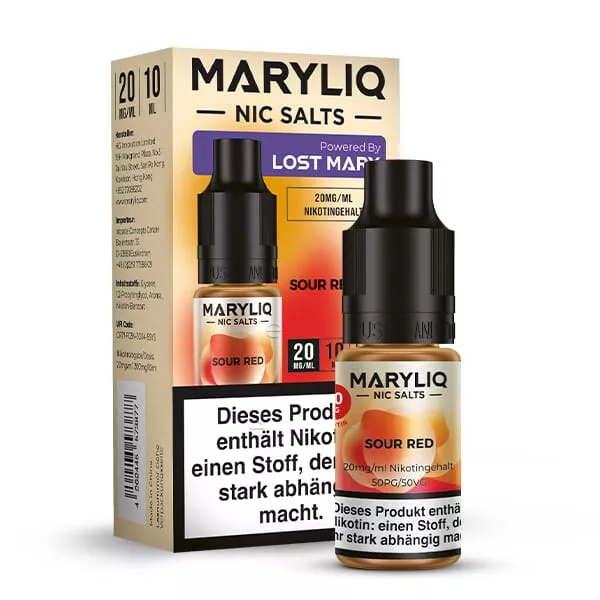 Maryliq Sour Red - 10ml Nikotinsalz-Liquid