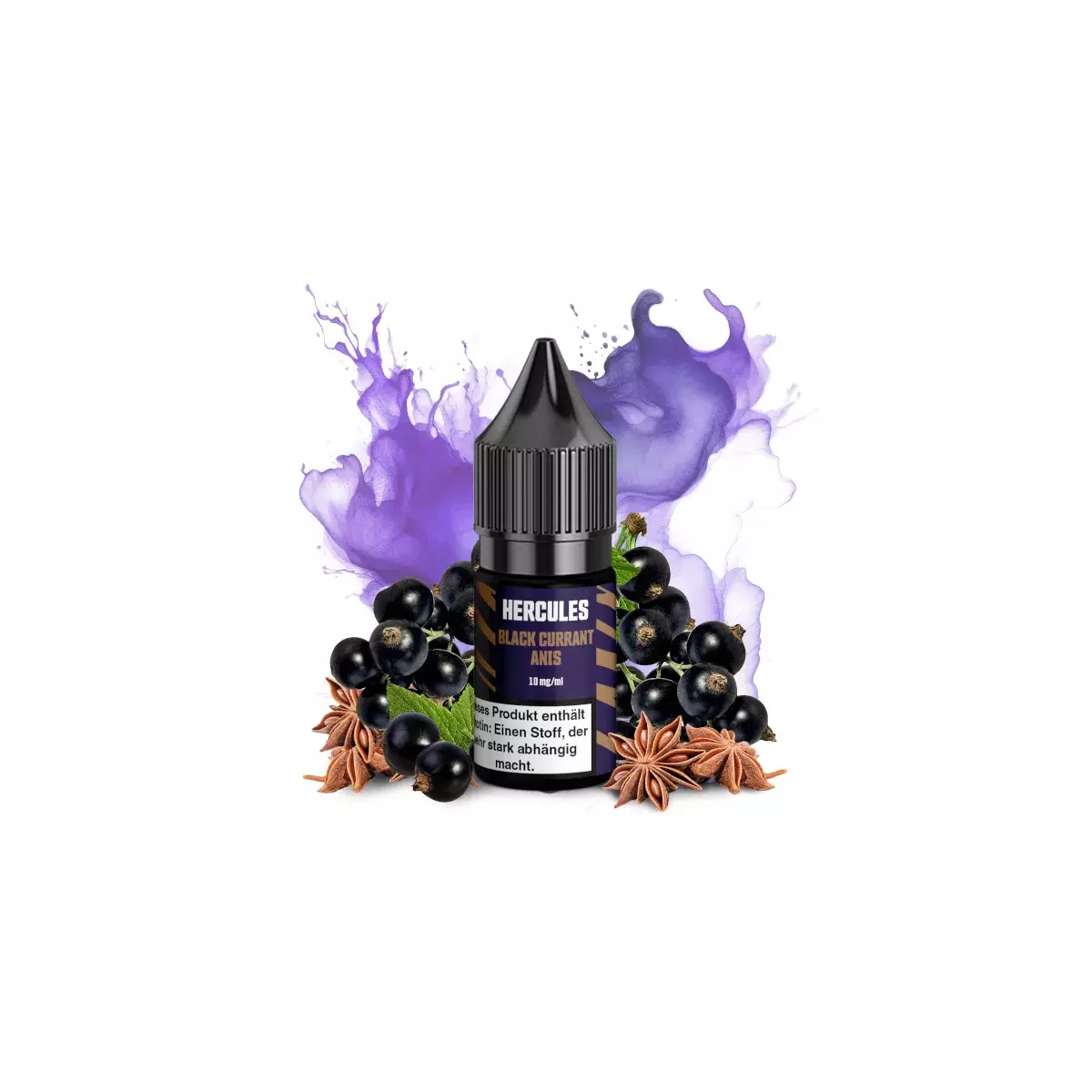Hercules - Black Currant Anis Overdosed - 10ml Nikotinsalz-Liquid