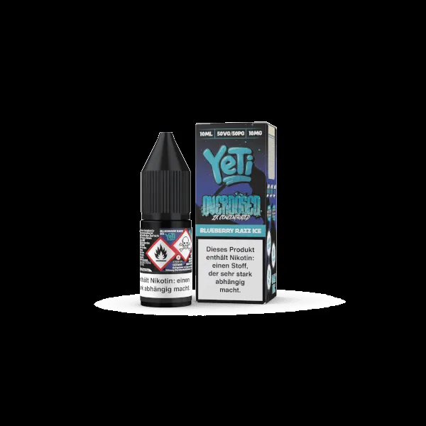 Yeti Overdosed - Blueberry Razz Ice - 10ml Nikotinsalz-Liquid