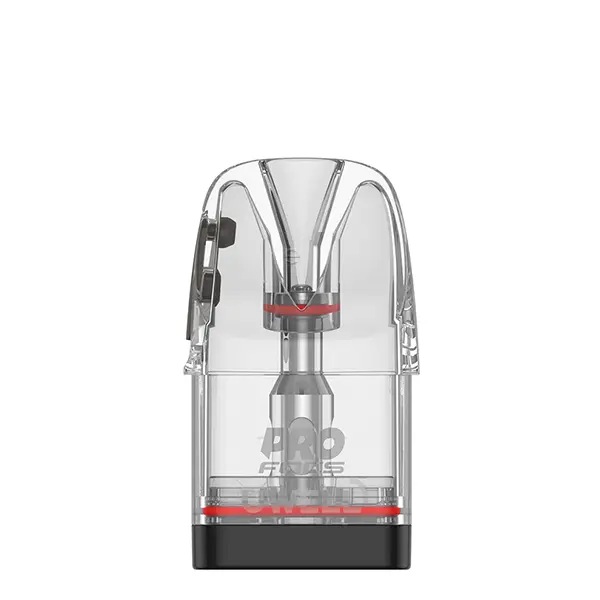 Uwell Caliburn GPP Alpha Ersatz-Pod, transparentes Gehäuse mit rotem Akzentring, 3er-Pack