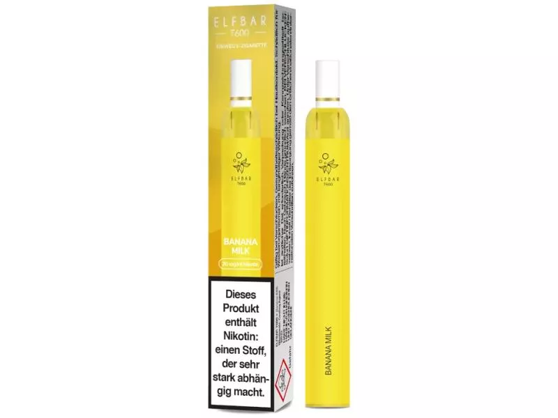 Elfbar T600 Einweg E-Zigarette - 20mg/ml Banana Milk